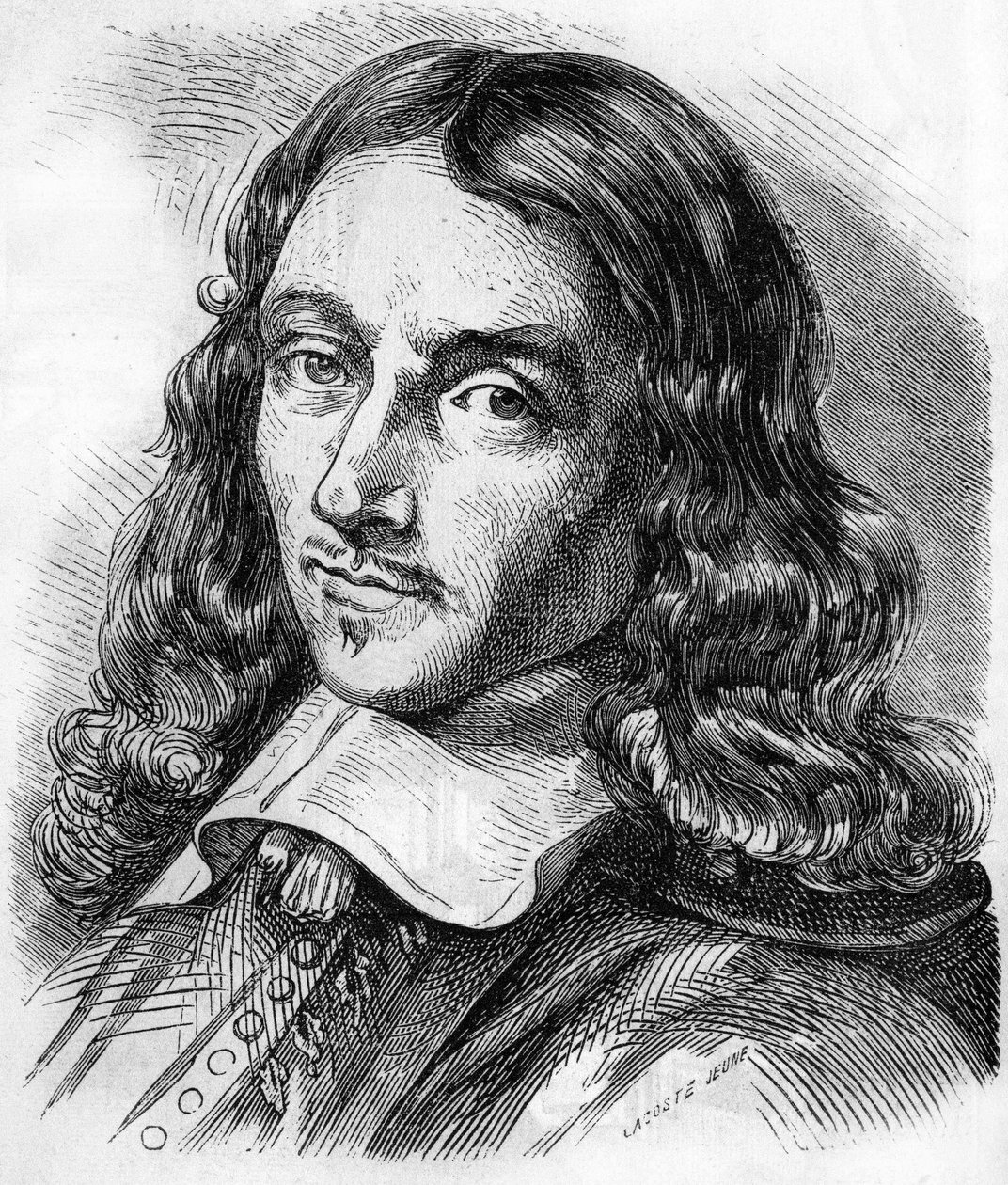 Portrett av Claude Perrault (1613 - 1688) fransk arkitekt, lege og fysiker. Gravering fra 1866. av Unknown artist