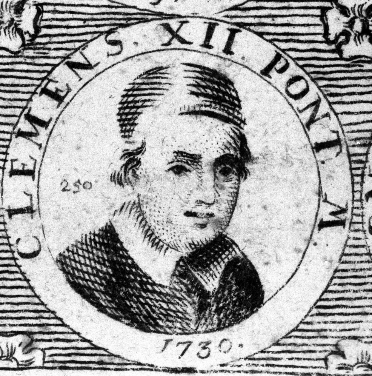 Portrett av Clément XII (1652 - 1740). av Unknown artist