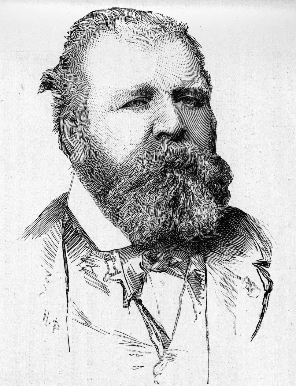 Portrett av dirigent Jules Pasdeloup (1819-1887). av Unknown artist