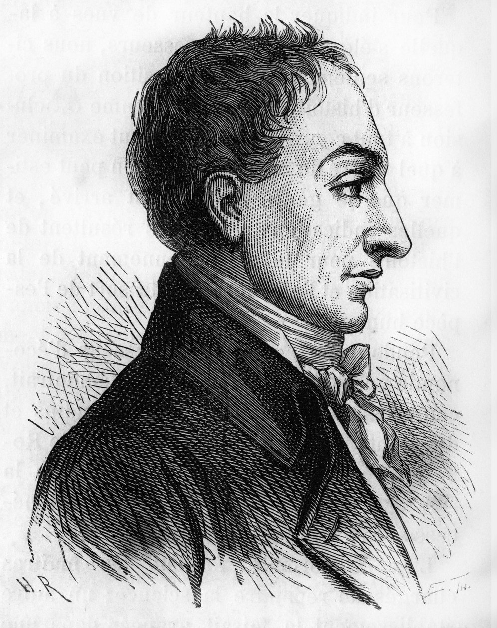Portrett av Constantin François de Chasseboeuf Comte de Volney - i "" Histoire de France"" av Henri Martin, sd. 1800-tallet. av Unknown artist