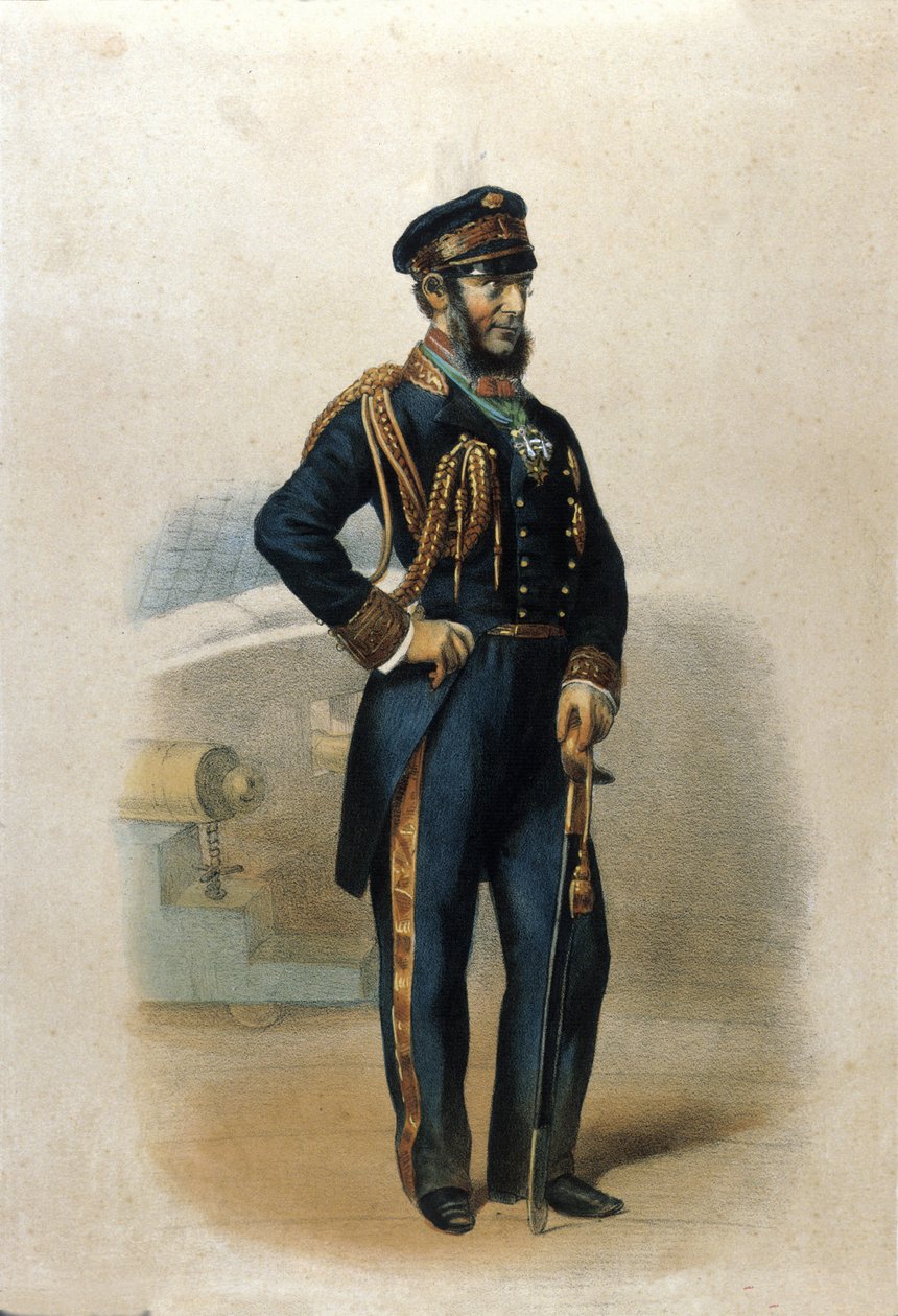 Portrett av grev Carlo di Persano Pellion (1806-1883), patriot av det italienske forente. av Unknown artist