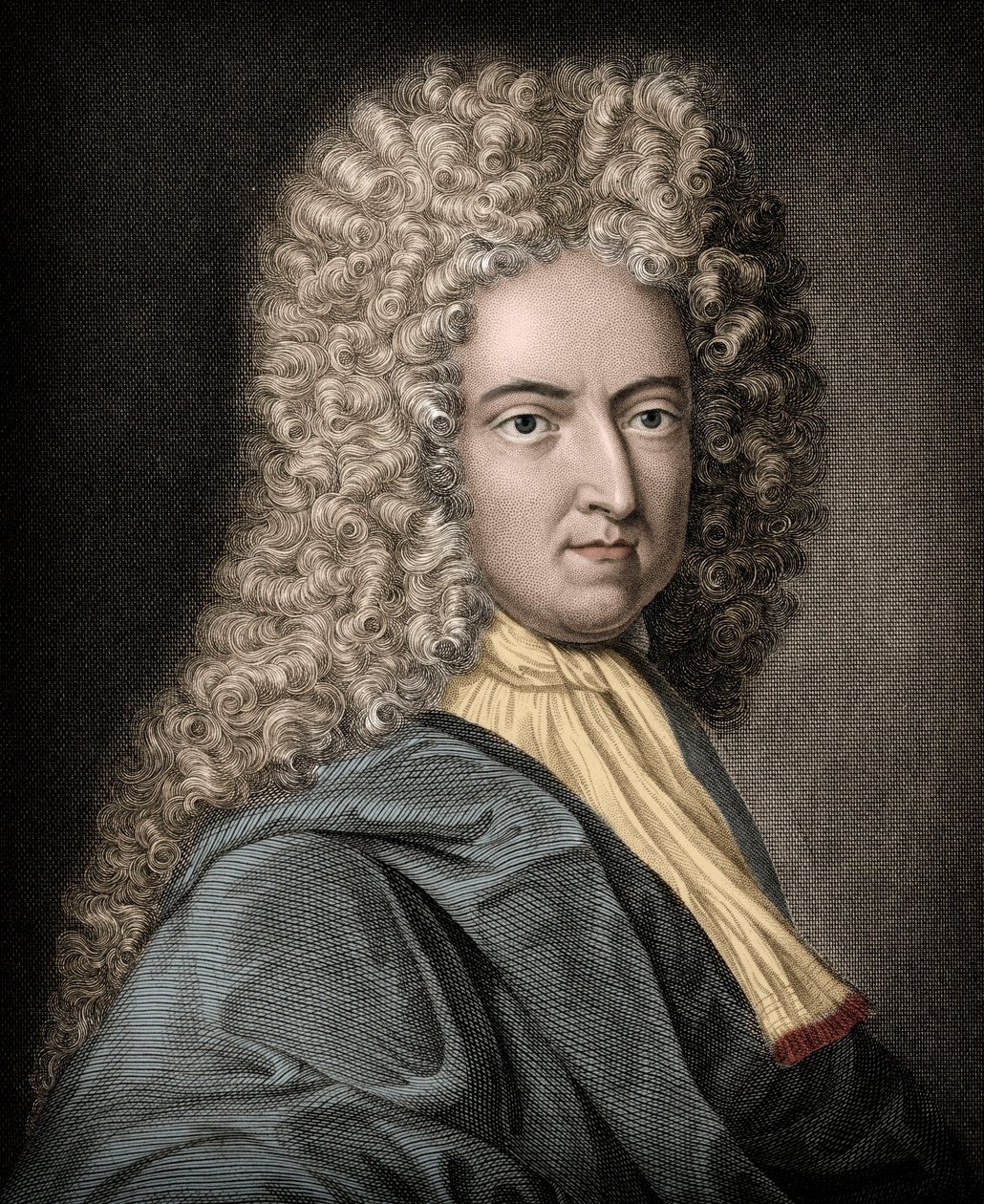Portrait of Daniel de Foe or Defoe (1660-1731), English writer and journalist - Daniel Defoe (1660-1731) - English novelist and journalist av Unknown artist