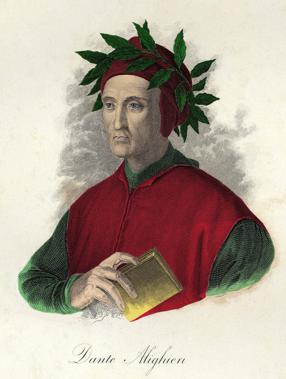 Portrait of Dante (1265-1321) av Unknown artist