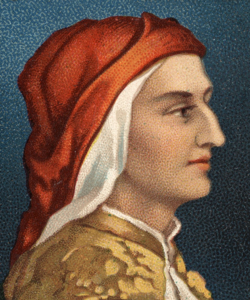 Portrett av Dante Alighieri (1265-1321), italiensk forfatter. av Unknown artist