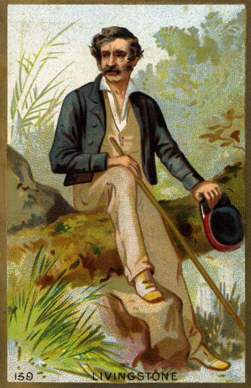 Portrett av David Livingstone (1813-1873), britisk misjonær og oppdagelsesreisende. av Unknown artist