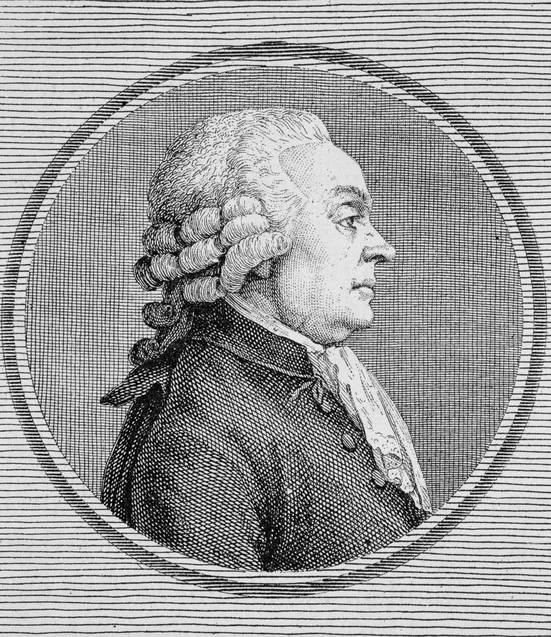 Portrait of Dionis du Séséjour (1734 -?). Engraving of the end of the 19th century in “Histoire de France”” by H. Martin. av Unknown artist