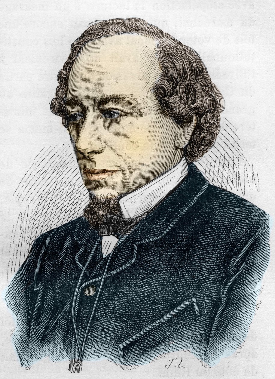 Portrett av Disraeli Benjamin (Lord Beaconsfield av Unknown artist
