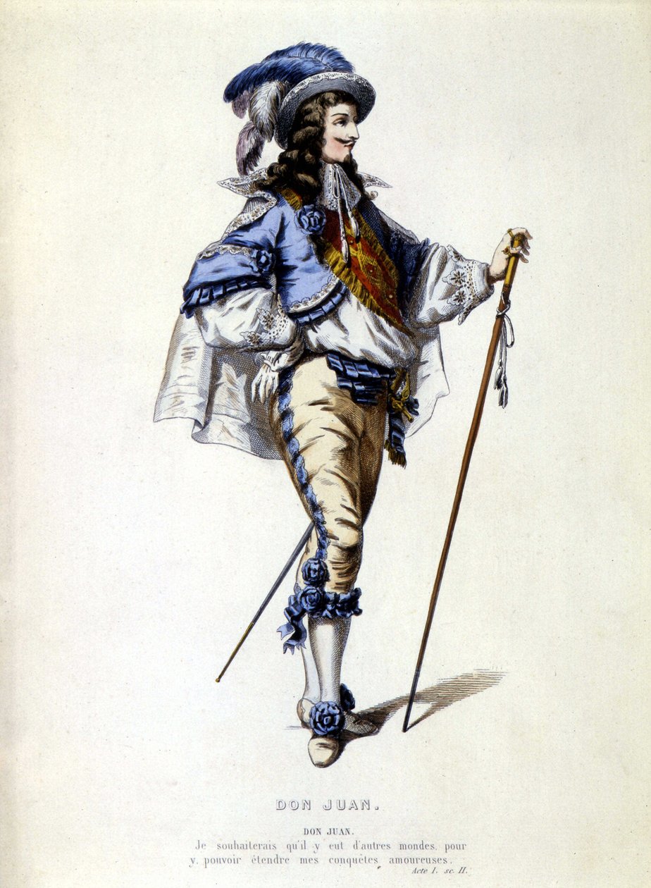 Portrett av Don Juan til fots, sd. 1800-tallet av Unknown artist