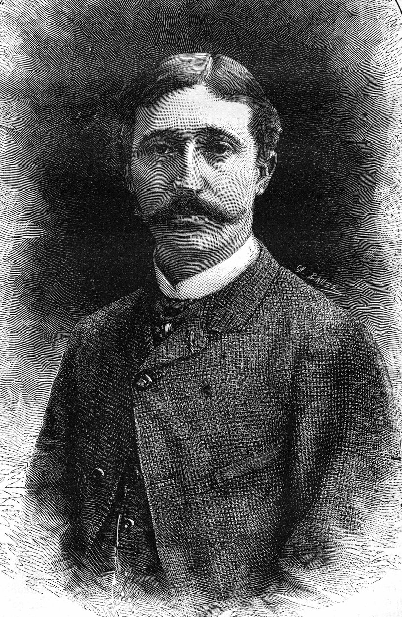 Portrett av Edouard Detail, fransk maler (1848-1912). av Unknown artist