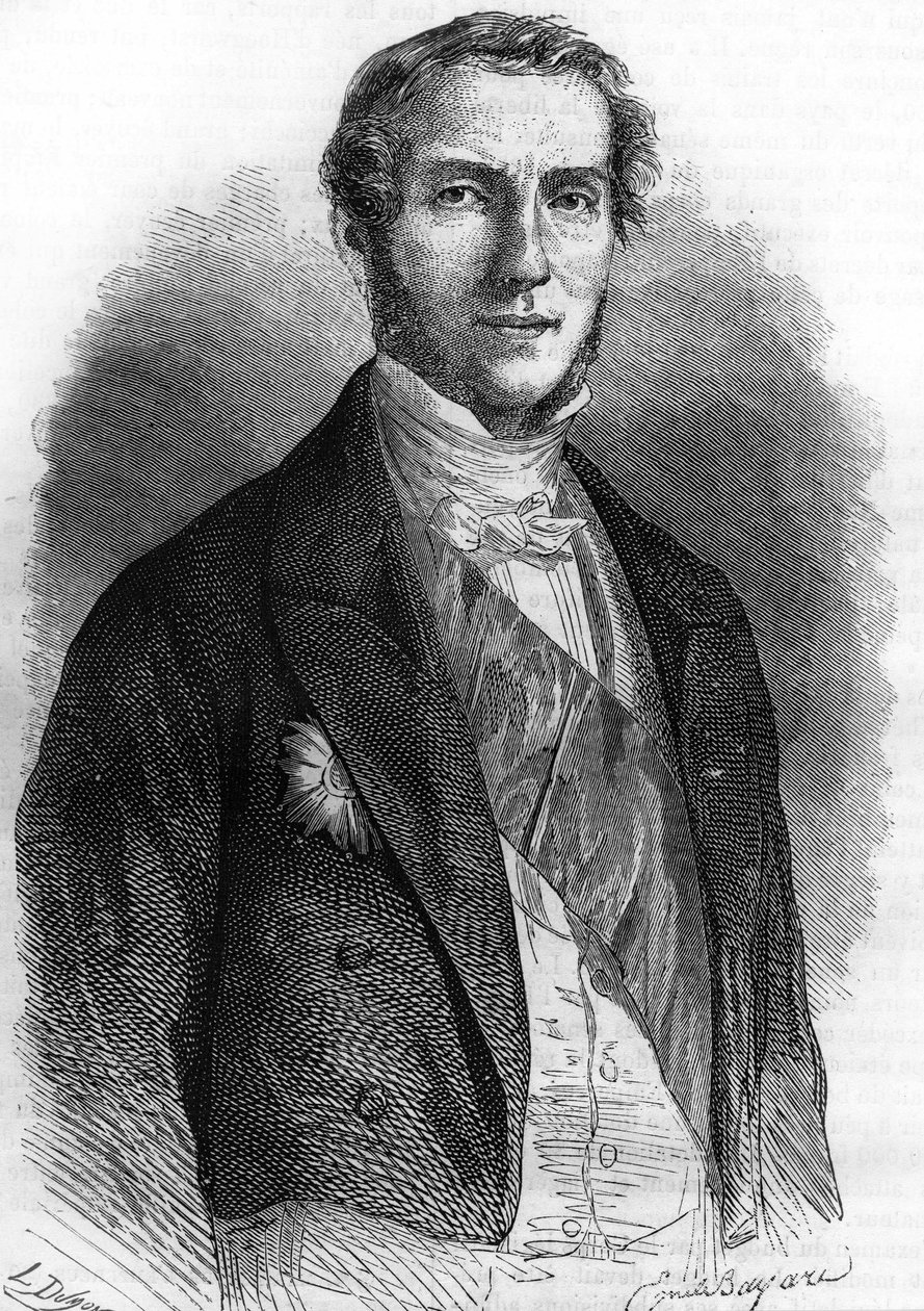 Portrett av Edouard Drouyn de Lhuys (1805-1881), fransk diplomat og politiker. av Unknown artist