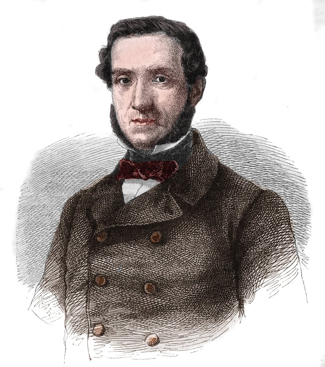 Portrett av Edouard Drouyn de Lhuys (1805-1881) fransk diplomat og politiker av Unknown artist