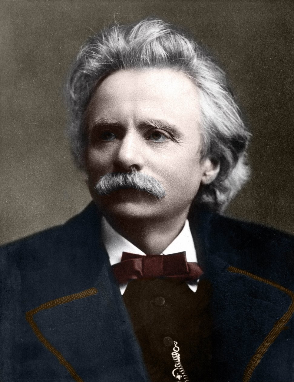Portrait of Edvard Grieg (1843 - 1907) Norwegian composer. av Unknown artist