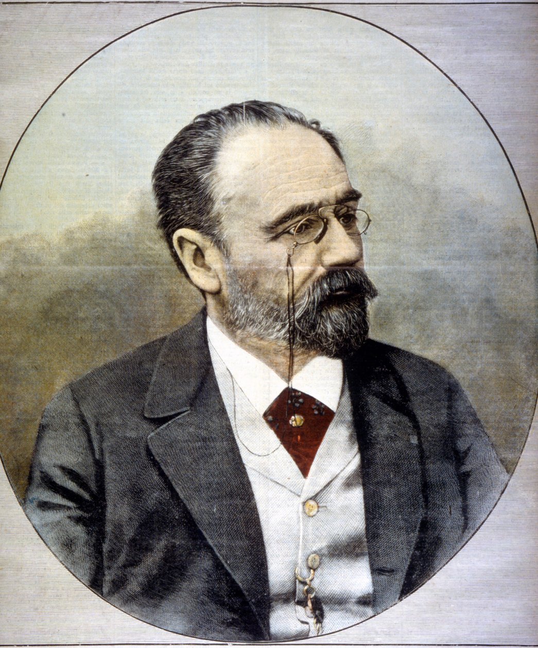 Portrett av Emile Zola av Unknown artist