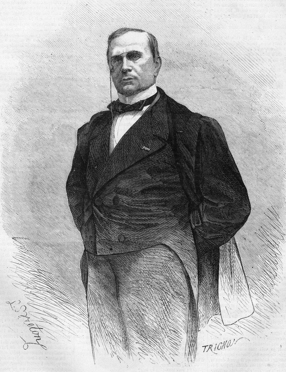 Portrait of Emile de Girardin (1806-1881), French publicist and politician, founder of the modern press. av Unknown artist