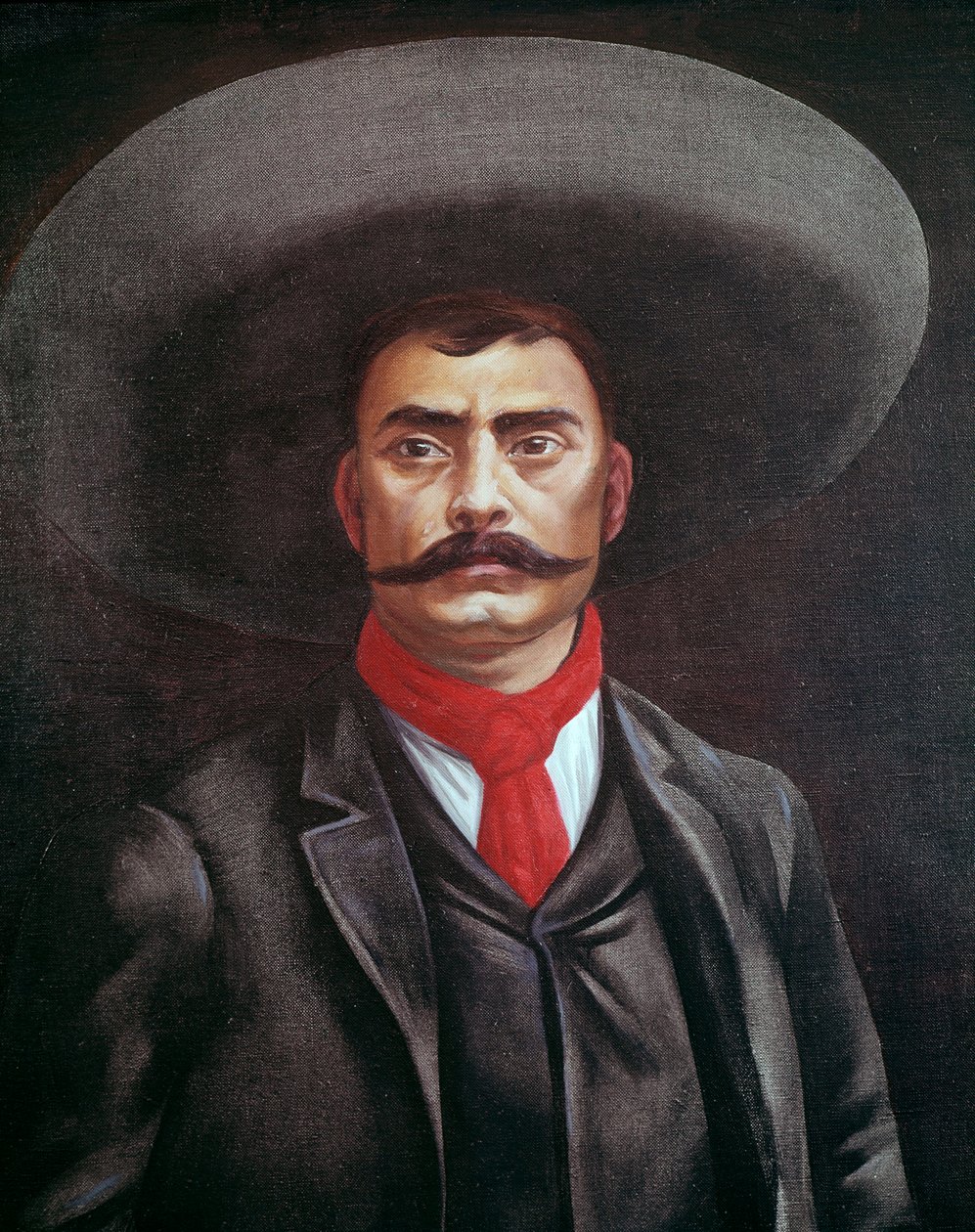 Portrett av Emiliano Zapata (1879-1919), meksikansk av Unknown artist