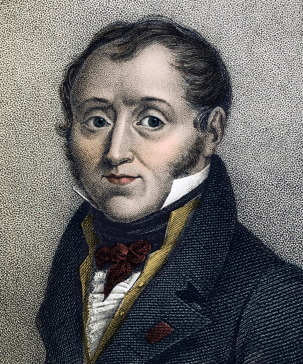Portrett av Emmanuel de Las Cases (1766-1842) fransk historiker - gravering fra 1800-tallet av Unknown artist