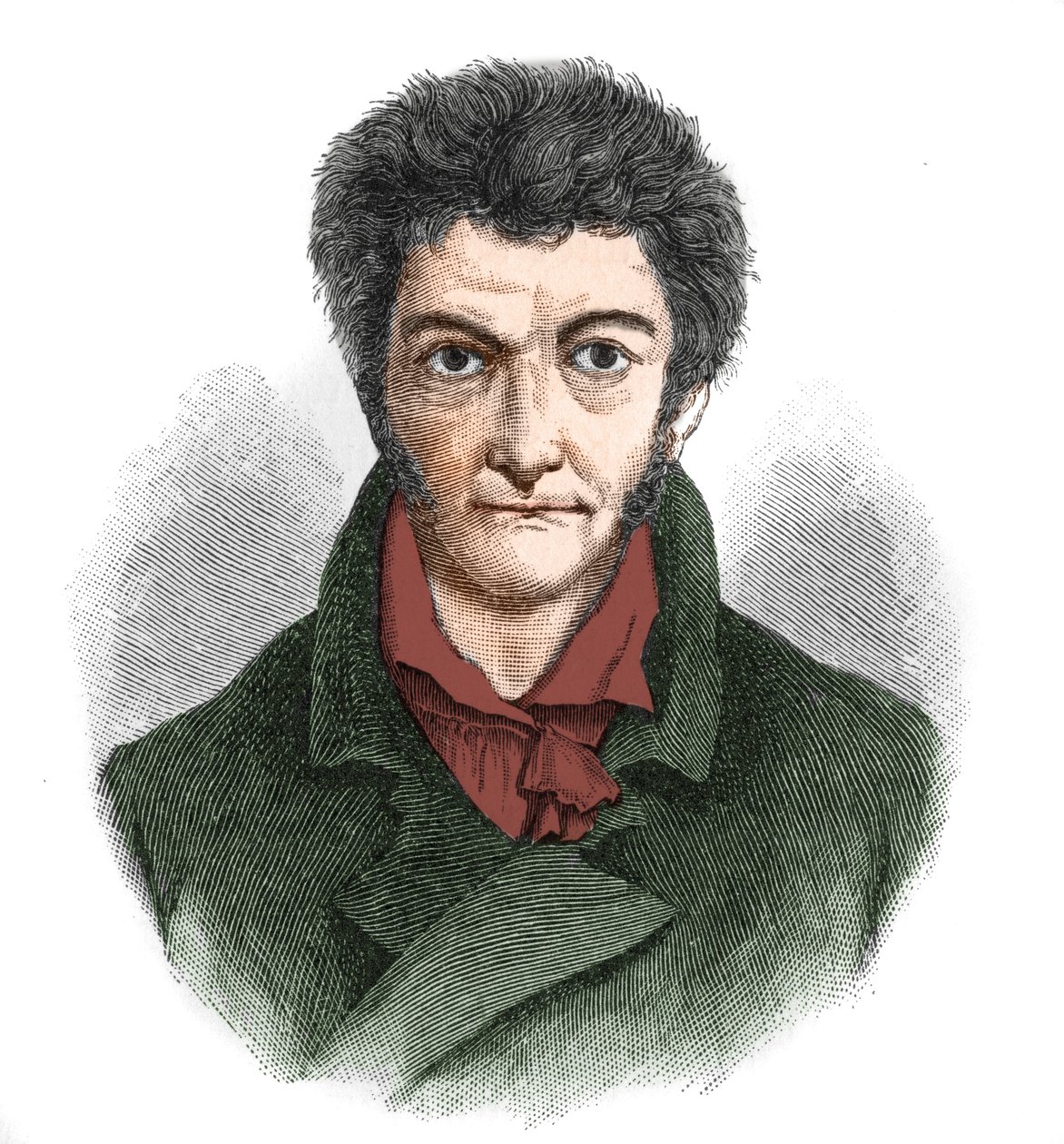 Portrett av Ernst Theodor Wilhelm Hoffmann (1776-1822) tysk romantisk forfatter. av Unknown artist
