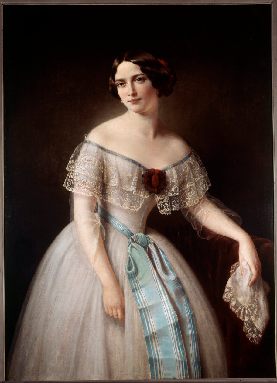 Portrett av Fanny Cerrito (1817-1909) danser Anonym maleri. Paris fra 1800-tallet. Library of the Musee De l