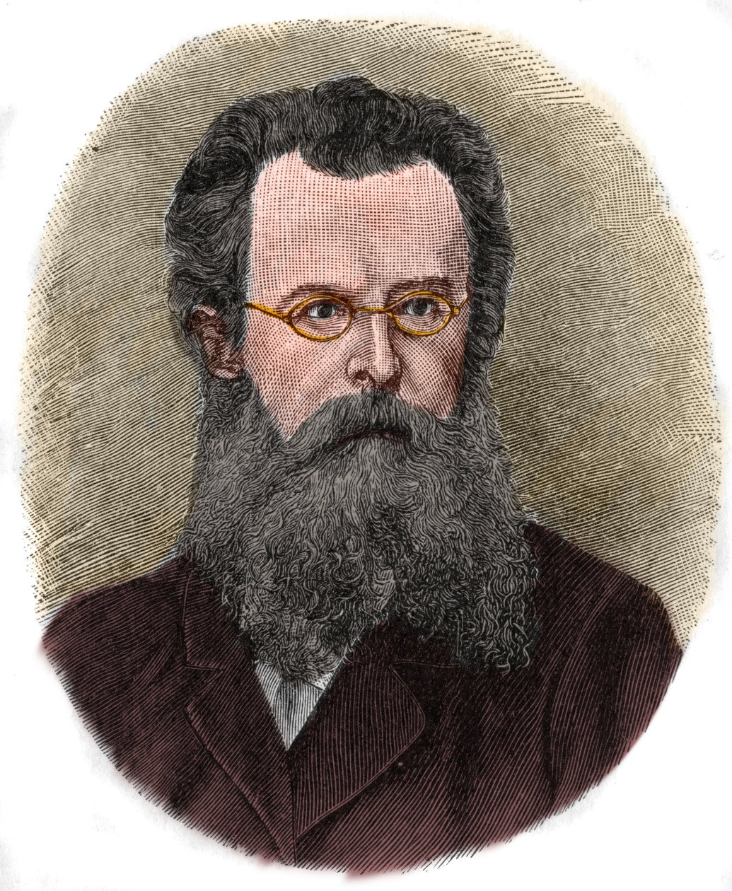 Portrett av Felix Dahn (1834-1912), tysk forfatter, professor og historiker. av Unknown artist