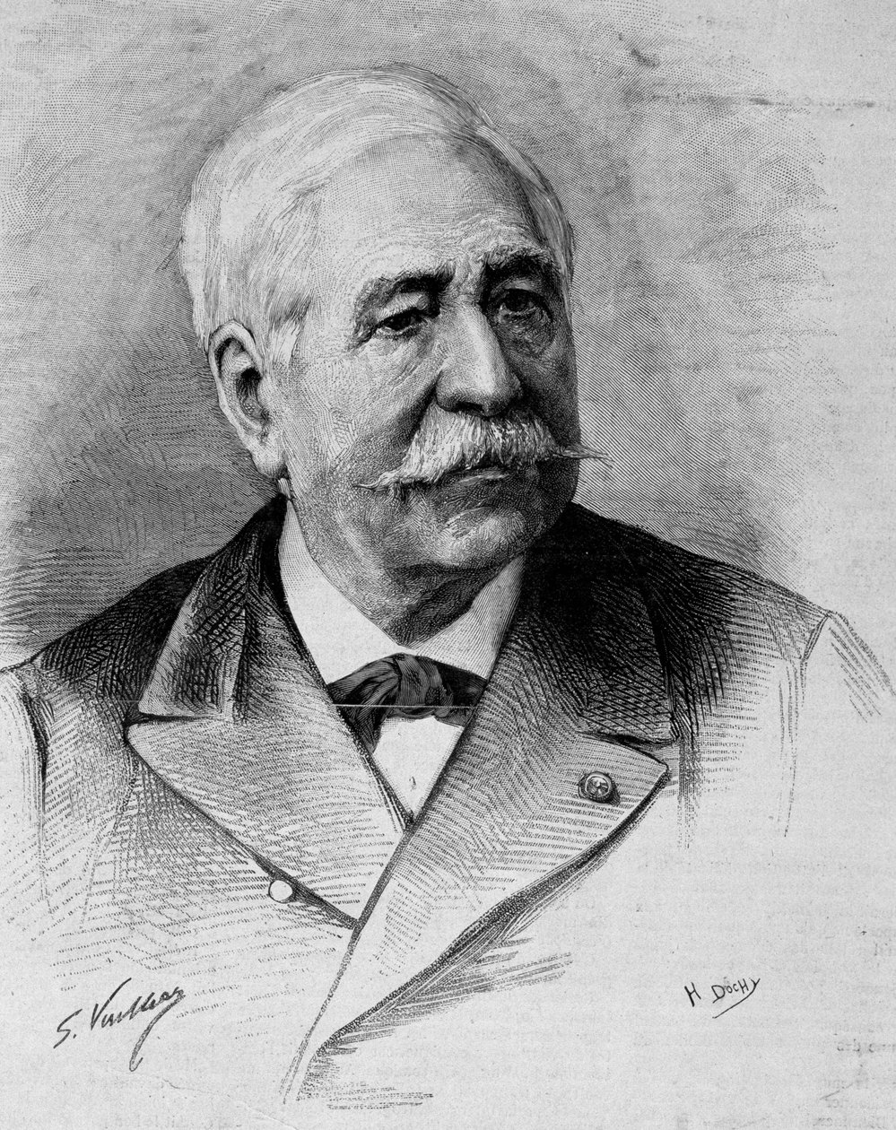 Portrett av Ferdinand de Lesseps (1805 - 1894). av Unknown artist