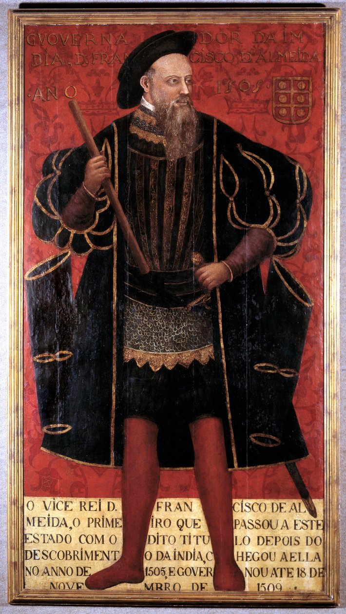 Portrett av Francisco De Almeida (1450-1510) oppdagelsessoldat og første visekonge av India. Anonymt maleri fra 1500-tallet. Lisboa, Musee National D