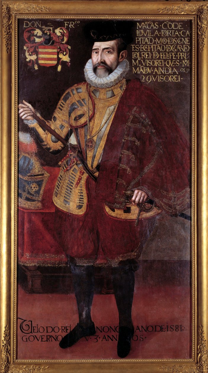 Portrett av Francisco de Mascarenhas (1500-tallet) visekonge av India Anonymt maleri fra 1500-tallet i Lisboa av Unknown artist