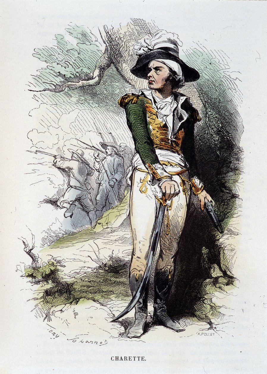 Portrett av Francois-Athanase av Charette de la Contrie (Francois Athanase av Unknown artist