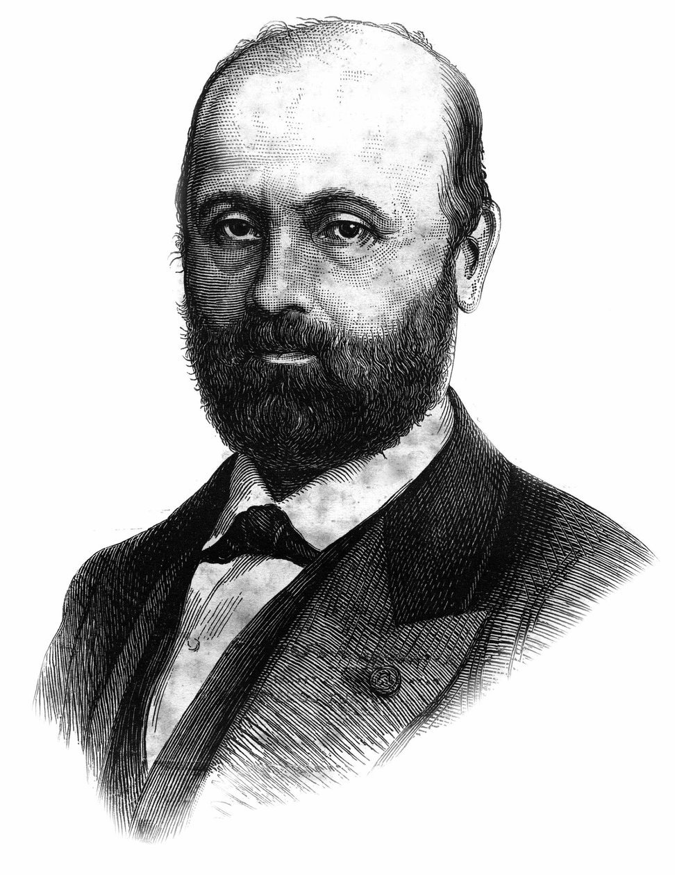 Portrett av Francois Bazin (1816-1878) fransk komponist. av Unknown artist