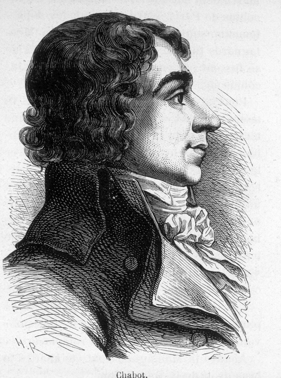 Portrett av Francois Chabot (1759-1794), fransk politiker. av Unknown artist