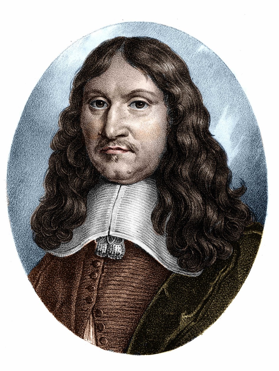 Portrett av Francois Eudes de Mezeray (1610-1683) fransk historiker. av Unknown artist