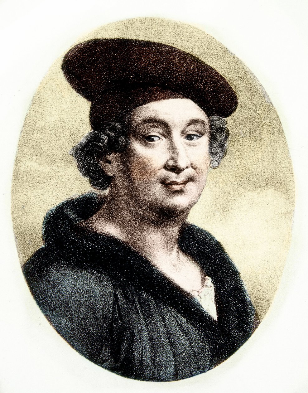 Portrett av Francois Villon (1431-63) (gravering) av Unknown artist
