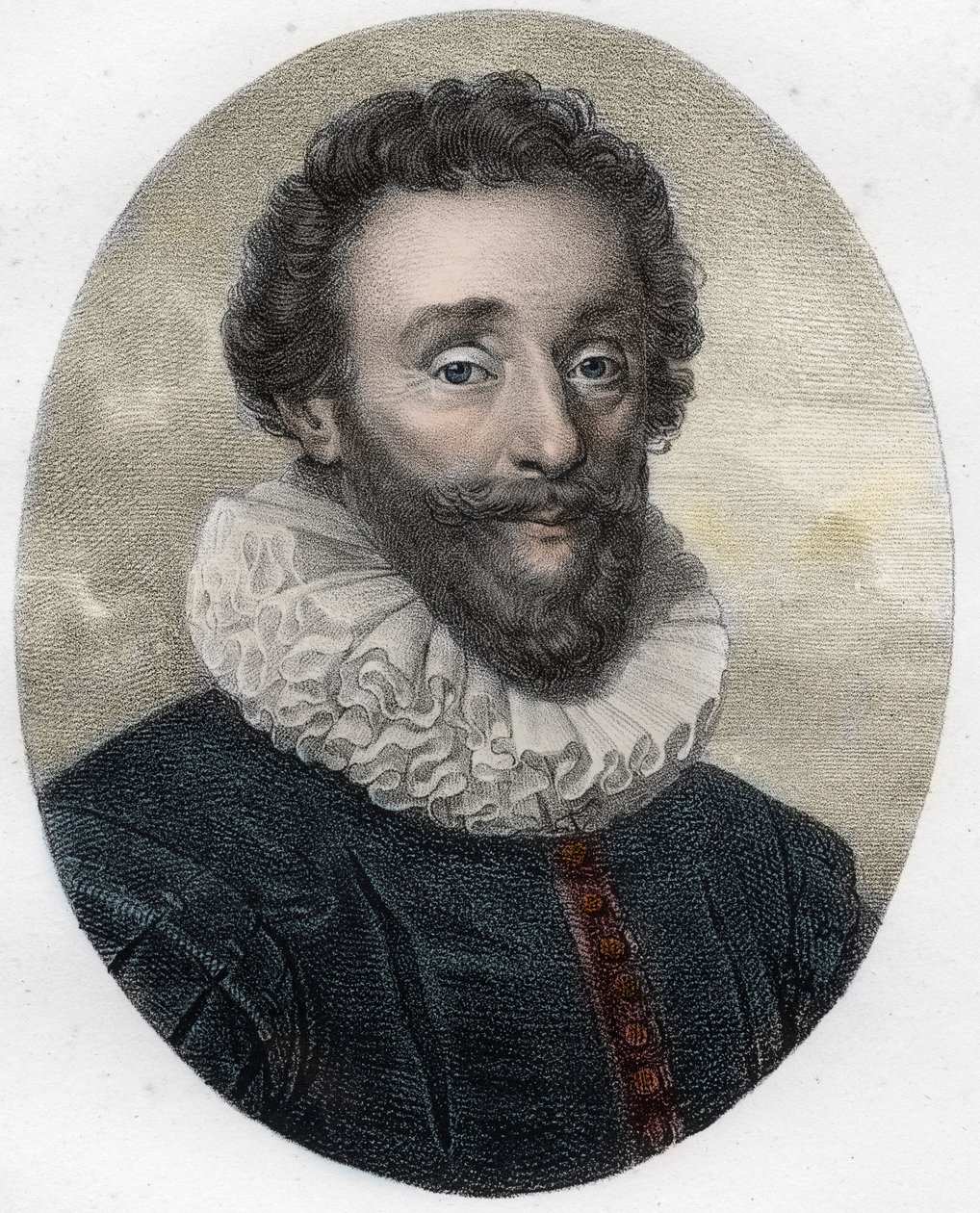 Portrait of Francois de Malherbe (1555-1628), English poet, critic, and translator av Unknown artist