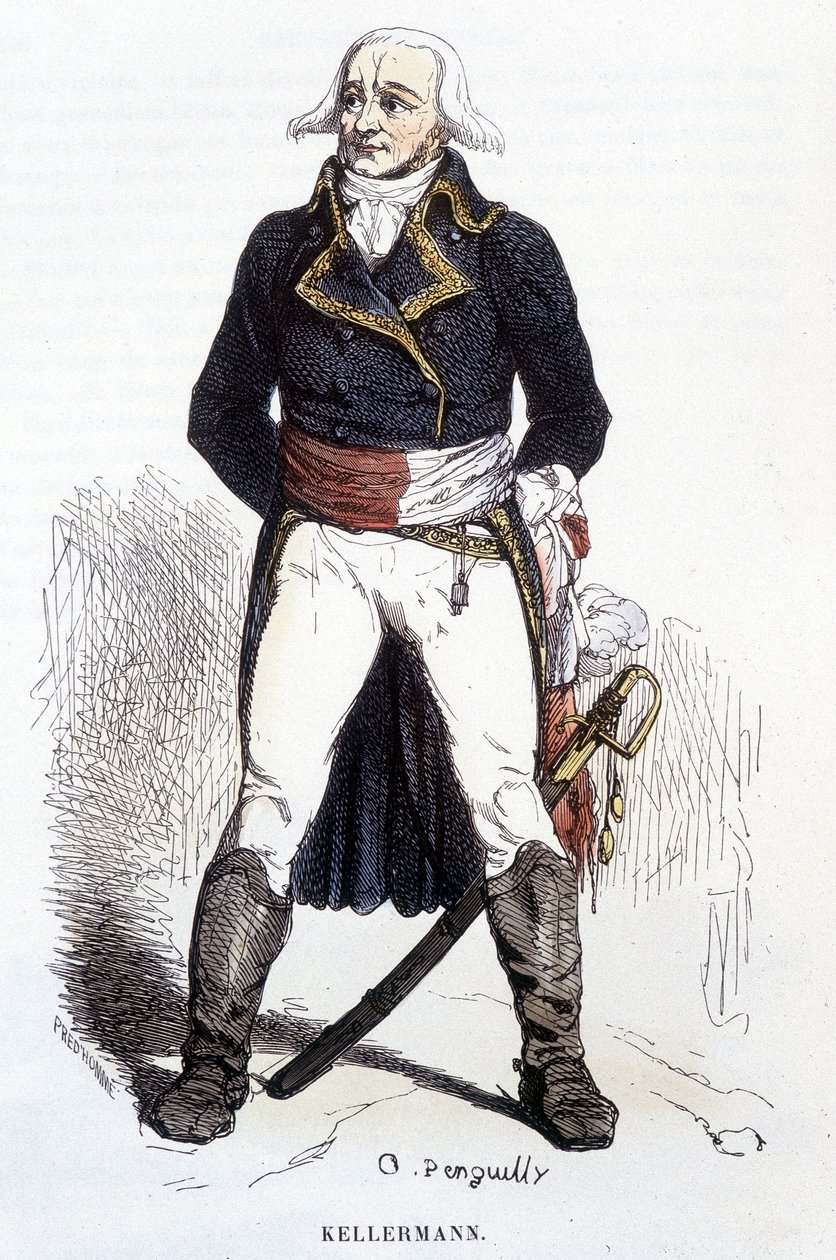 Portrett av François Christophe Kellerman - gravering av Unknown artist