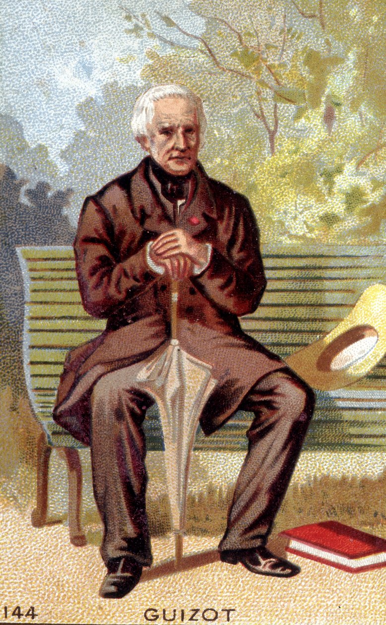 Portrett av François Guizot (1787 - 1874), fransk politiker og historiker. av Unknown artist