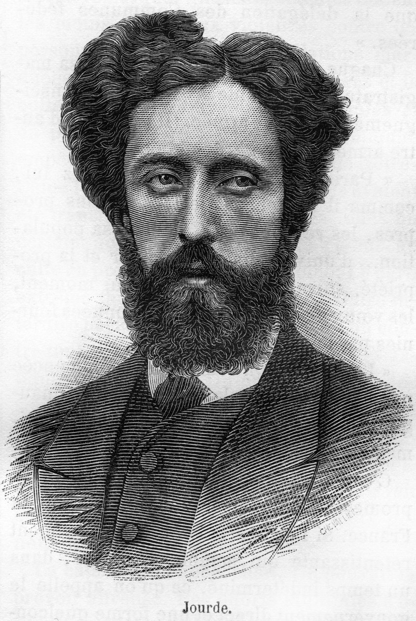 Portrett av Francois Jourde. Fransk revolusjonær 1843-1893. av Unknown artist