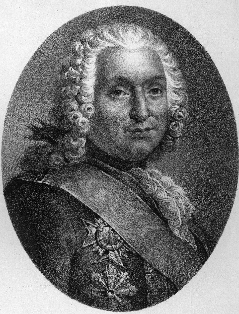 Portrait of François de Chevert (1695 - 1769). av Unknown artist