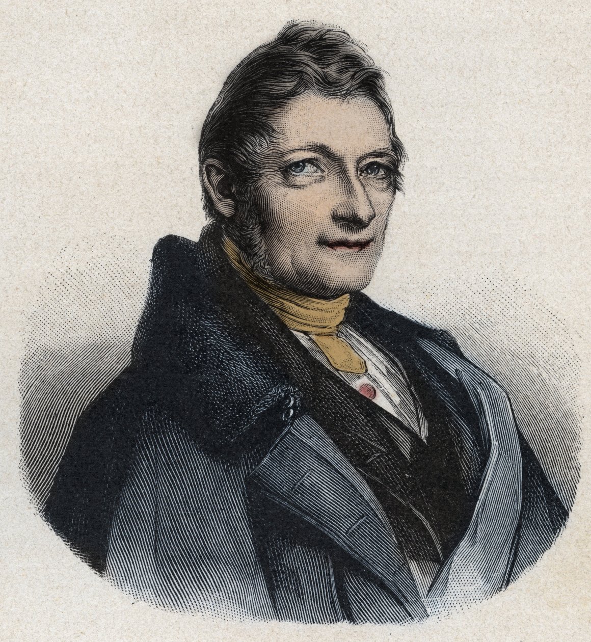 Portrett av Franz Xaver Gabelsberger (1789-1849) engelsk oppfinner av Unknown artist