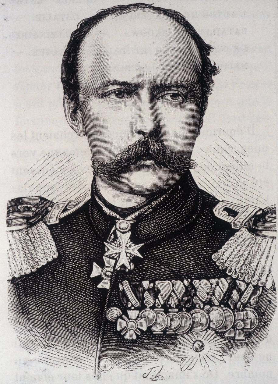 Portrett av Frederic - Charles, Prince of Preussen (1828-1885) av Unknown artist