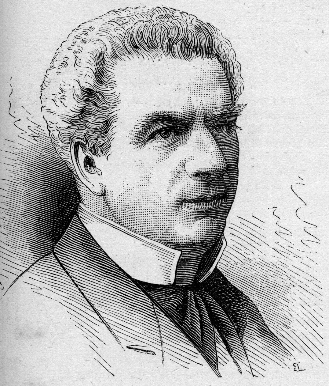 Portrait of Frederic Febvre (1833-1916), French comedian, member of the Comedie Francaise. Engraving in “” Le Monde Illustré”” n¡1168 of 16 August 1879. av Unknown artist