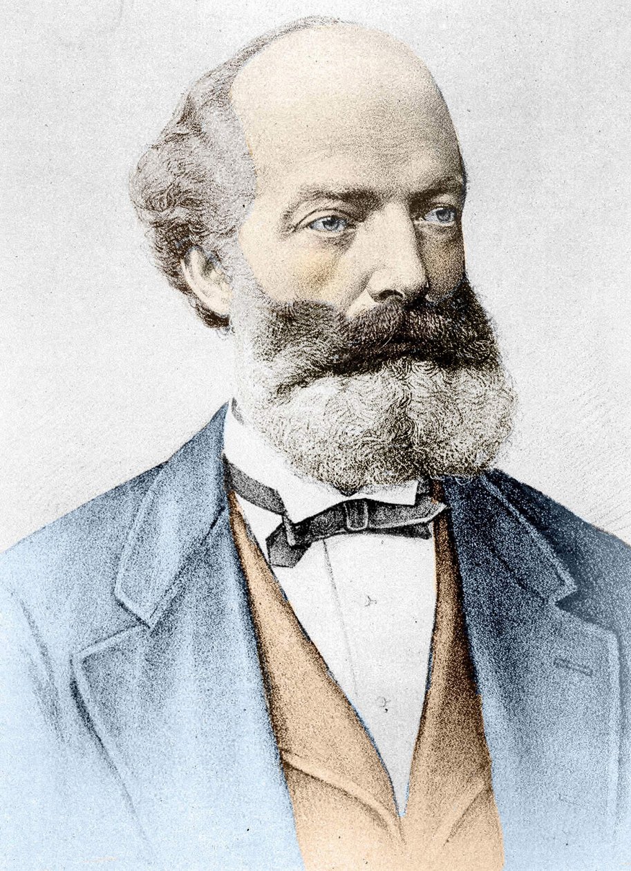 Portrait of Friedrich August Kekulé von Stradonitz German chemist (Darmstadt av Unknown artist