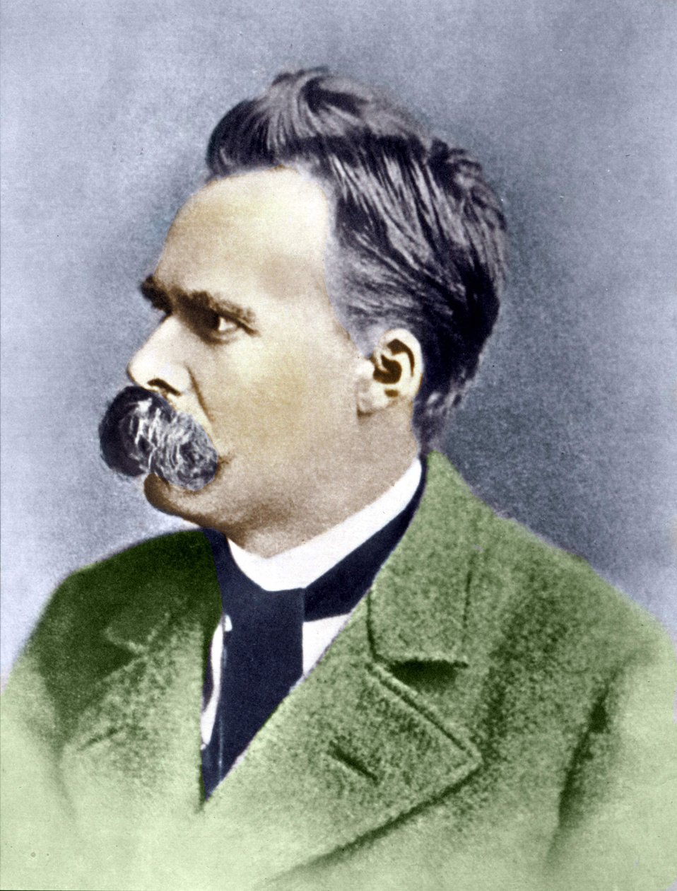 Portrett av Friedrich Nietzsche (1844 - 1900). av Unknown artist