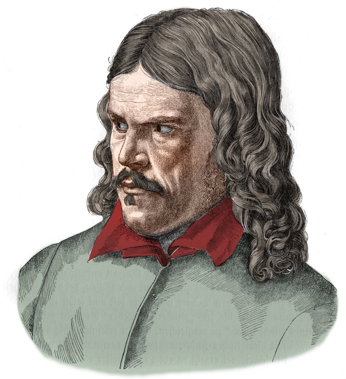 Portrett av Friedrich Ruckert poet og tysk orientalistisk oversetter (1788-1866). av Unknown artist