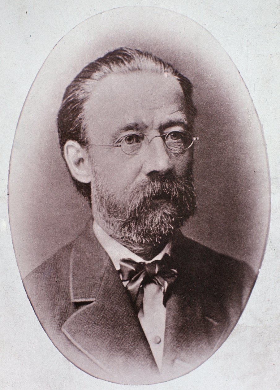 Portrett av Friedrich Smetana (gravering etter bilde) av Unknown artist