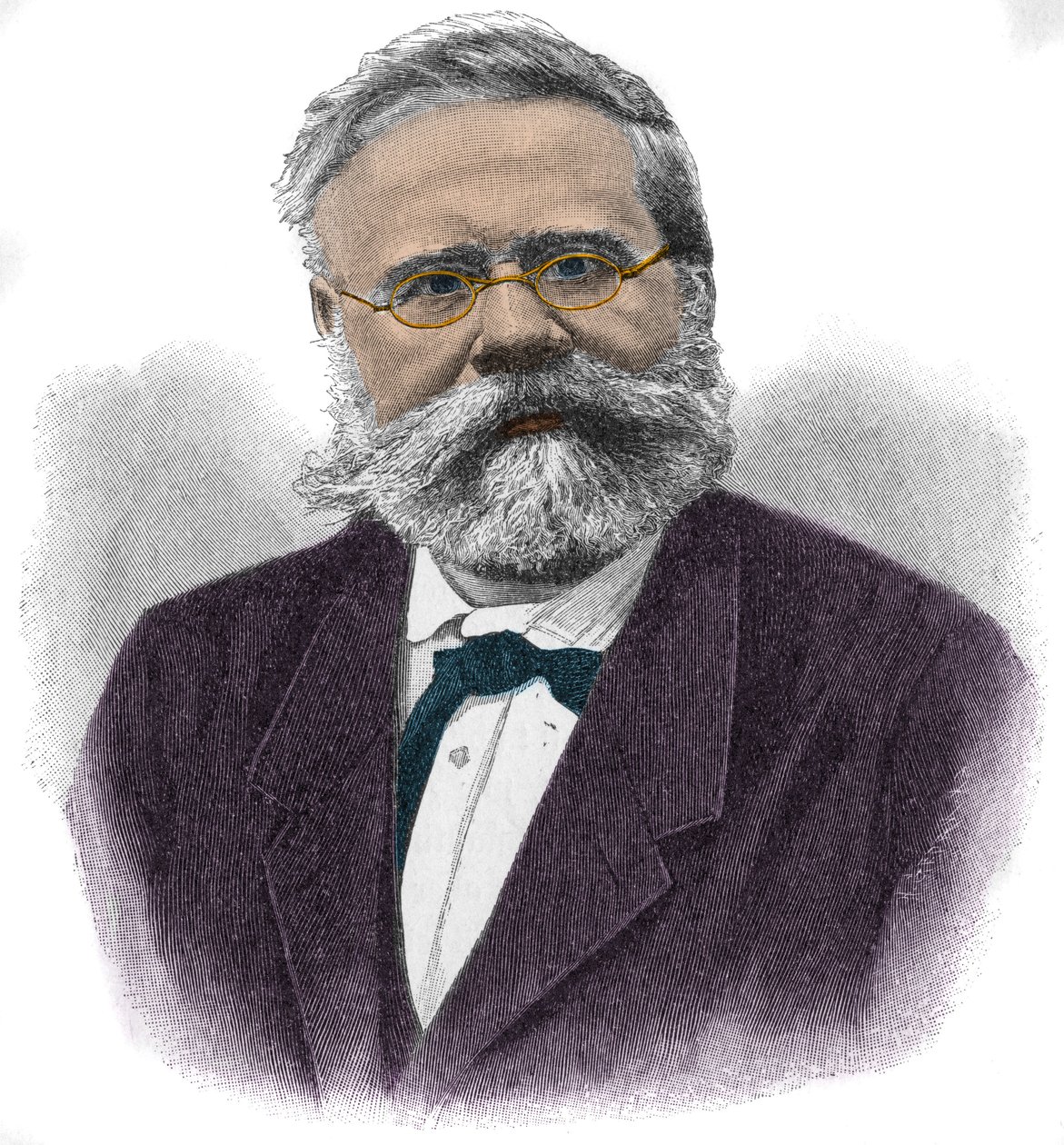 Portrett av Fritz Reuter (1810-1874) tysk forfatter. av Unknown artist