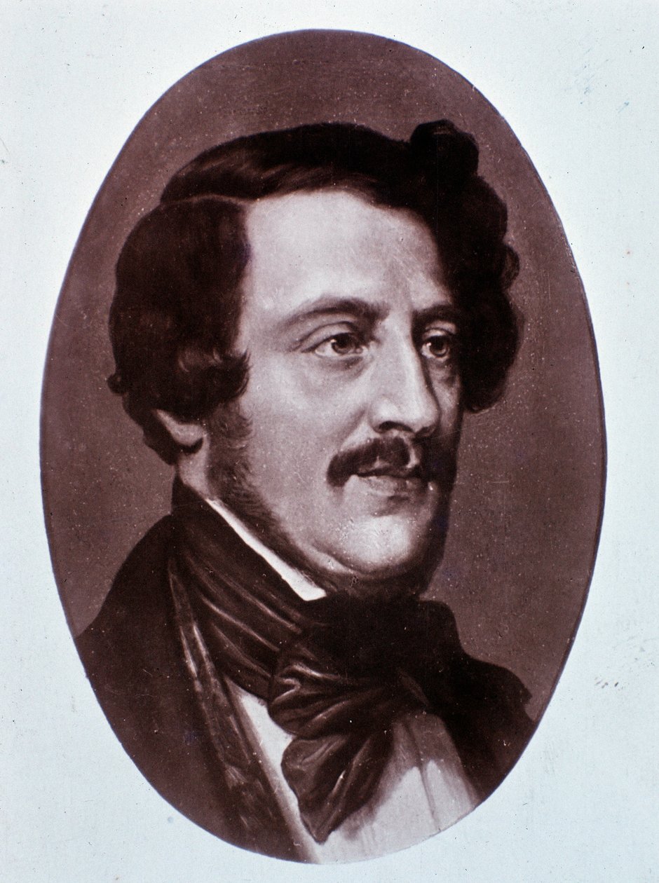 Portrett av Gaetano Donizetti (gravering) av Unknown artist