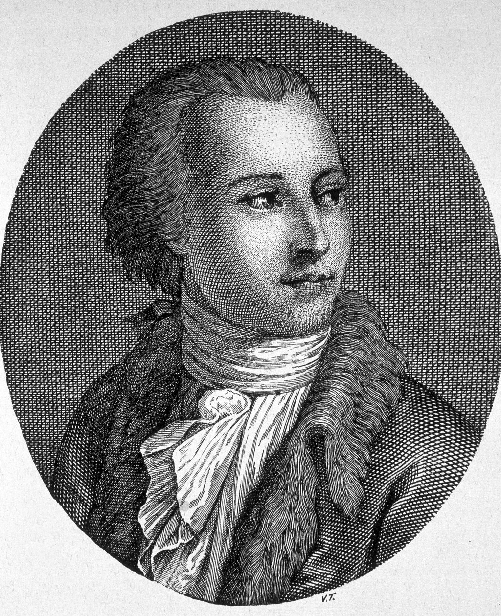 Portrett av Gaetano Filangieri (1752 - 1788), italiensk filosof og advokat av Unknown artist