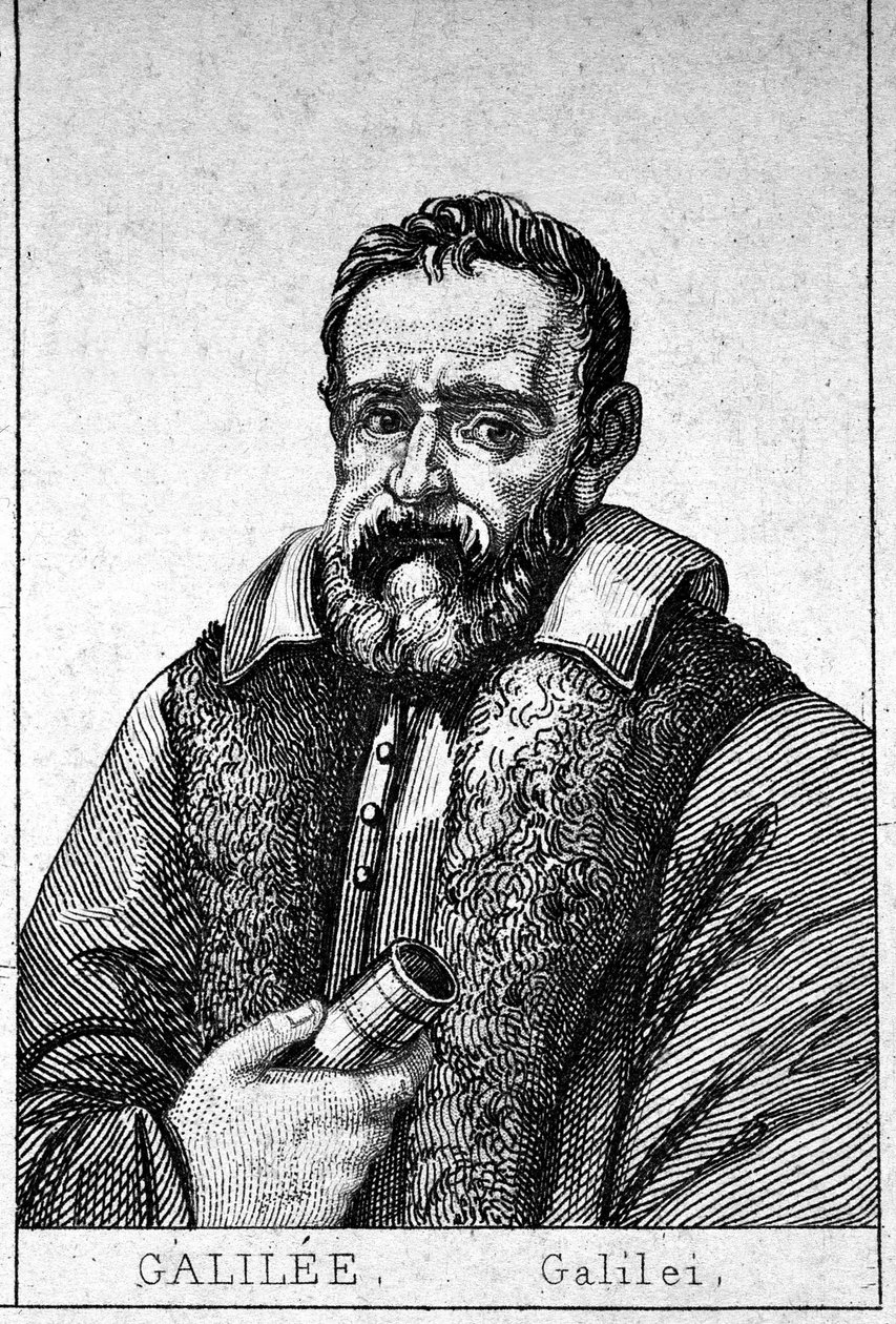 Portrait of Galileo Galilei dit Galilee (1564 - 1642). av Unknown artist