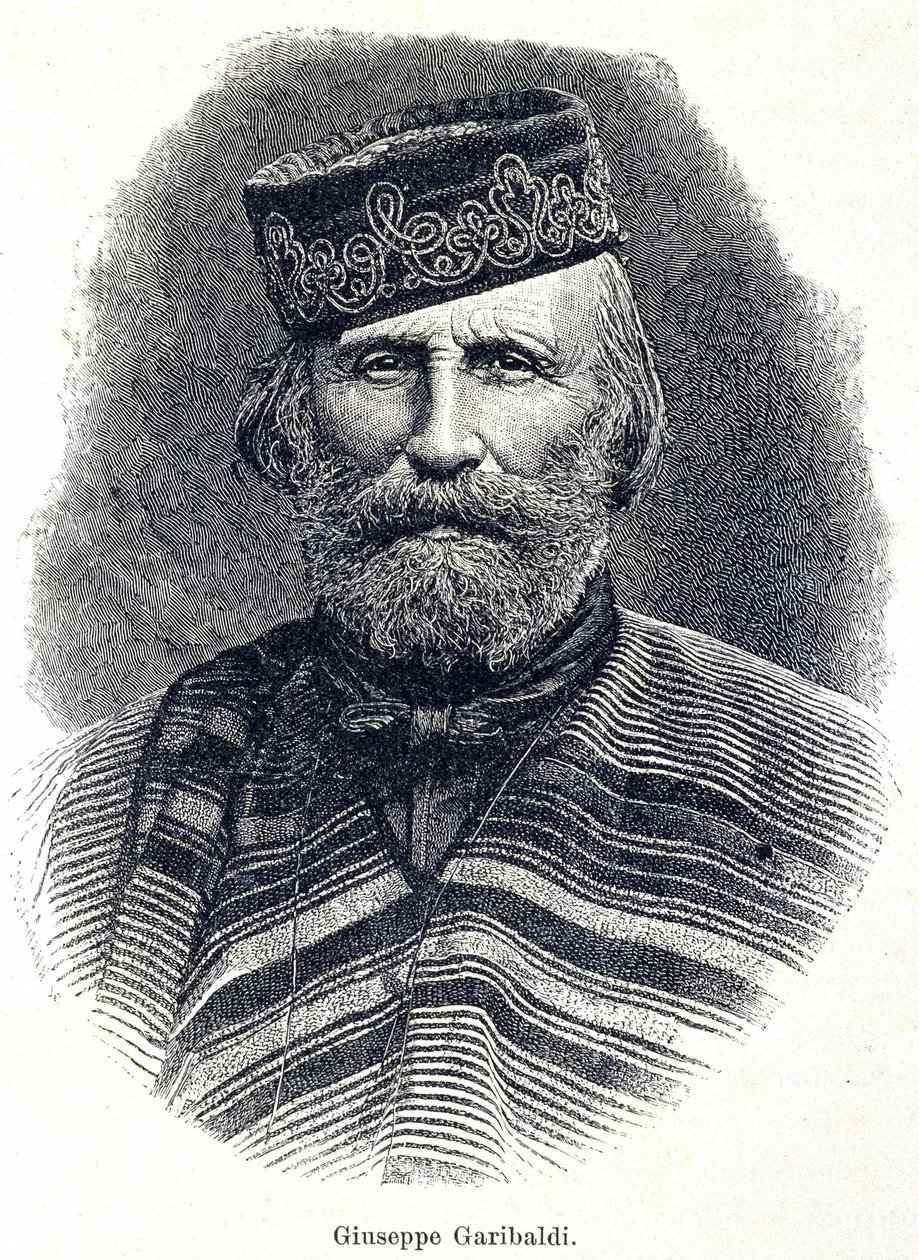 Portrett av Garibaldi (1807 - 1882) av Unknown artist