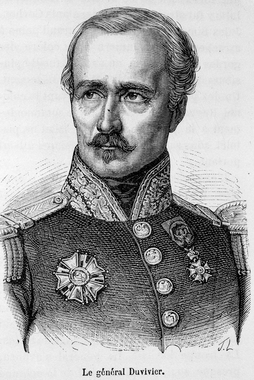 Portrett av general Franciade Fleurus Duvivier (1794-1848). av Unknown artist