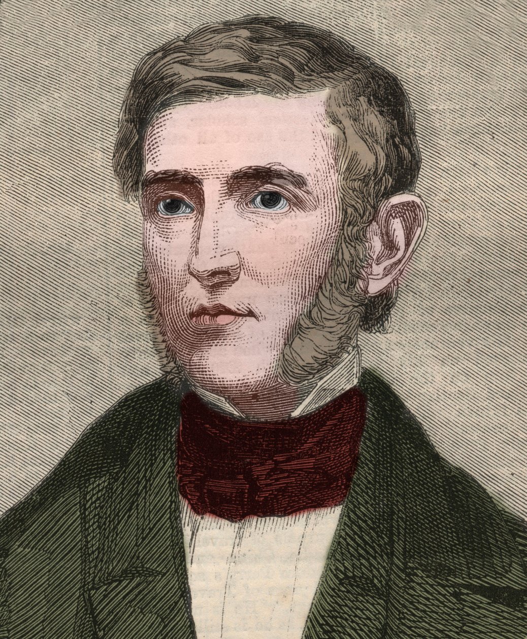 Portrett av George Bancroft (1800-1891), amerikansk historiker og politiker. Gravering i "" The illustrated London News "" av 23. januar 1858. av Unknown artist